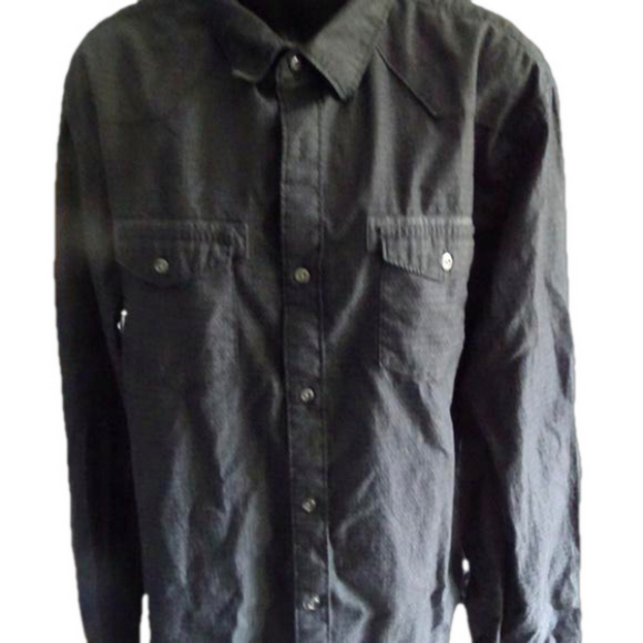 MENS ROCK & REPUBLIC LONG SLEEVED BUTTON DOWN SHIRT D - Picture 1 of 1